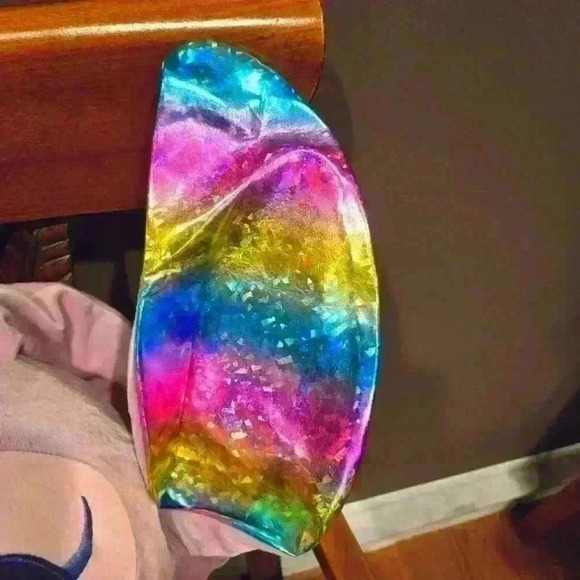 NWT Disney Stich-Angel (Lilo & Stitch) Jumbo Plush with shiny rainbow ears - Picture 5 of 6